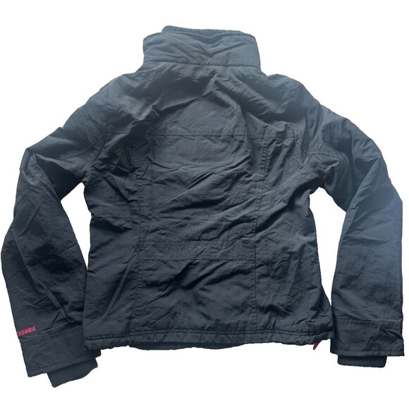 Abercrombie & Fitch Jacket Women Large Navy All Season Weather Warrior Zip Up - Picture 3 of 11